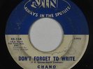 Doo-Wop 45 - Chano & Rialtos - Don't Forget To Write/Guardian Angel - Jin - mp3