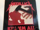 METALLICA-KILL EM ALL-RARE ORIGINAL PRESSING-MEGAFORCE-SILVER LABEL-1983