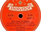 Lale Andersen - Wie einst Lili Marlen / Schön ist die Liebe im Hafen - 1953