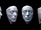 david bowie face cast mask life size the hunger 1983. (white)
