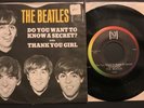 The Beatles DO YOU WANT TO KNOW A SECRET THANK YOU GIRL Picture Sleeve Veejay 45