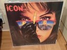 ICON - RIGHT BETWEEN THE EYES VINYL ORIGINAL // 1989 // HTF // RARE //