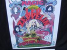 Led Zeppelin Electric Magic poster signed by designer plus his signed book etc