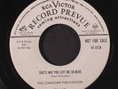LONESOME PINE FIDDLERS: You Left Me To Cry / That's Why You Left Me So Blue 45