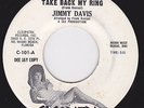 Teen / Teen Rocker 45 - JIMMY DAVIS - Mister Wind / Take Back My Ring