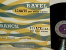 RARE*OSSY RENARDY/E.LIST*RAVEL/FRANCK*Violin sonats *CONCERTEUM FRANCE  CR 285