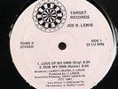 JOE R LEWIS-LOVE OF MY OWN 4 TRACK EP ON TARGET CHICAGO HOUSE 12