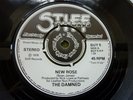 THE DAMNED, NEW ROSE/HELP, 1976 FIRST ISSUE STIFF RECORDS 45 IN PICTURE SLEEVE.