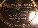 COUNTRY STRING BAND FRUIT JAR GUZZLERS Paramount 3148 C&O Whistle V to V+
