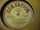 JOHN LEE HOOKER BOOGIE CHILLEN' #2 KILLER 2 SIDED BLUES SENSATION 34  Mint Minus
