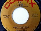 The MARCELS doowop VG++ 45 Merry Twist-Mas  Don't Cry for Me This Christmas AK30