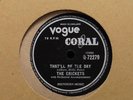 UK Vogue Coral 78 The Crickets That'll Be The Day/I'm Lookin VG+