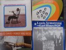 5 vintage albums (miles davis, louis armstrong)