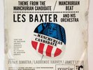 LES BAXTER vinyl 45 record MANCHURIAN CANDIDATE beat PROMO pic sleeve R-20120 ps