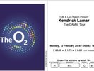 2 X Kendrick Lamar Tickets o2 12th February