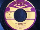 Joe Ann Mitchell, Duke 161, I'll Make It Up & I'm Walking Out On You, Female R&B