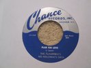 THE FLAMINGOS DOO WOP RED VINYL 45 ON CHANCE PLAN FOR LOVE