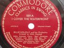 COMMODORE 559 Billie Holiday I COVER THE WATERFRONT/LOVER COME BACK TO ME 78 rpm