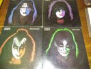 KISS Solo 4-LP Paul , Ace, Gene, Peter W/ Complete Posters