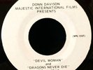 Devil Woman / Dragons Never Die - B Movie Radio Spot - Rare 45 - Hear
