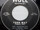 the HEARTBEATS doowop original vg+ HULL 45 PEOPLE ARE TALKING b/w YOUR WAY ws289