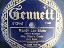 E KING OLIVER'S CREOLE JAZZ BAND: Mandy Lee Blues / Going To Wear GENNETT 5134