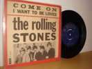Rare Danish Red PS Rolling Stones NM AUDIO Come On / I want to be loved label 2