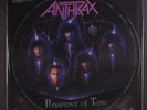 ANTHRAX: Persistence Of Time LP (UK, pic disc in PVC sleeve with insert)