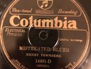 Columbia14491D HENRY TOWNSEND Poor Man Blues GREAT   EE+ 78rpm blues
