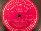 Commodore 553 BILLIE HOLIDAY I'll Be Seeing You E to E- 1939 78 rpm