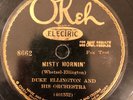 Okeh 8662 Duke Ellington Orch MISTY MORNIN' Hot  w LONNIE JOHNSON 1928 78 rpm V+
