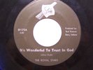 THE ROYAL STARS-IT'S WONDERFUL TO TRUST IN GOD-STAFF-GOSPEL 45