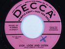 Rockabilly 45 PATSY CLINE Stop, Look And Listen DECCA HEAR promo