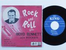 Rock & Roll 45 EP BOYD BENNETT Rock and Roll KING autograph picture sleeve HEAR