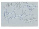 Oasis Signed Rare Original Line-Up Vintage Autographed Noel Liam Gallagher etc