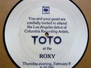 TOTO Hold The Line - Roxy Invite ORIG DJ USA 7