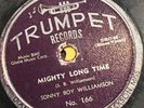 Sonny Boy Williamson Mighty Long Time Nine Below Zero TRUMPET 166 78 VG