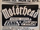 Motorhead original concert poster - Live at Sound City Big Top Cambridge 1982