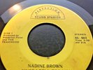 NADINE BROWN - Leave Me Alone - Rare Funk / Deep Soul 45 Perfection 45
