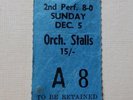 BEATLES CONCERT TICKET STUB LIVERPOOL EMPIRE 1964