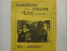 TANGERINE DREAM Live In Seattle 1977 NETZ LAUTSTARKE Vinyl LP death533