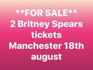 Britney Spears Manchester X 2 Piece Of me.  Block 208