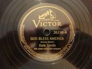 78 RPM RECORD/3D) KATE SMITH / GOD BLESS AMERICA , STAR SPANGLED BANNER