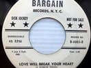 STARFIRES doowop BARGAIN promo 45 The Dances / Love Will Break Your Heart ws469