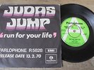 Judas Jump - Run For Your Life 1970 UK 45 PARLOPHONE DEMO w/PROMO ONLY SLEEVE