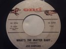 Rare Popcorn R&B Rocker 45 Record JOE SHEPARD What's The Matter Baby 1024 VG+