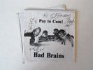 1981 BAD BRAINS PAY TO CUM AUTOGRAPH MINOR THREAT VINYL RASTA DC NYC HARDCORE