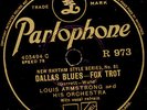 LOUIS ARMSTRONG & ORCH. Dallas Blues / JOE VENUTI'S BLUE FOUR Put & take  X2768