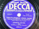 Andrews Sisters - Jump Dance Decca 78 RPM - Chattanooga Choo Choo A9