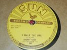 JOHNNY CASH  I WALK THE LINE      RARE   SUN    78 RECORD